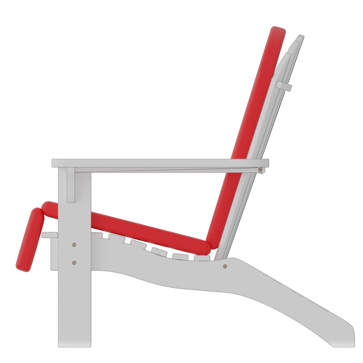 Adirondack-Auflage bis 8 cm Stärke - Kissen direkt miteinander vernäht