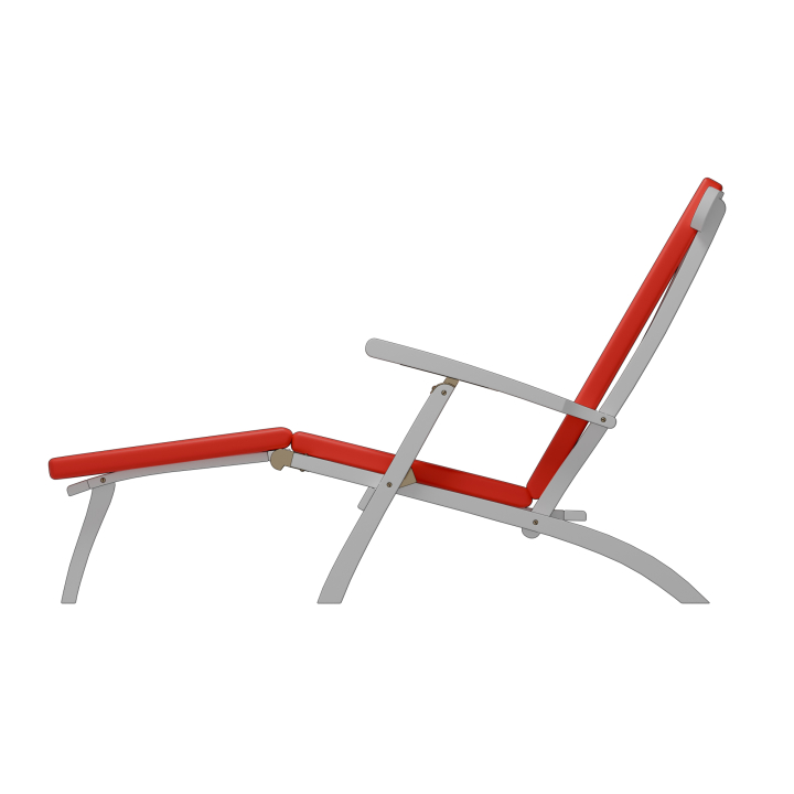 Deckchair-Auflage mit Stegsaum bis 8 cm - alle Sektionen vollständig vernäht