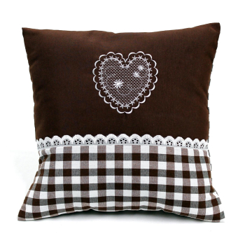 Throw pillows brown /white  16 x 16" | 40 x 40 cm...