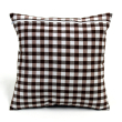 Throw pillows brown /white  16 x 16" | 40 x 40 cm removable cover with embroidery, optional insert