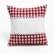 Throw pillows red / white 16 x 16" | 40 x 40 cm removable cover with optional insert