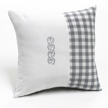 Throw pillows grey / white 16 x 16" | 40 x 40 cm...