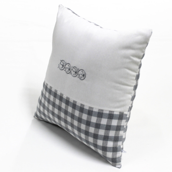 Throw pillows grey / white 16 x 16" | 40 x 40 cm...