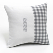 Throw pillows grey / white 16 x 16" | 40 x 40 cm removable cover with optional insert
