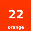 Textil-Stoff Dralon Orange Nr. 22