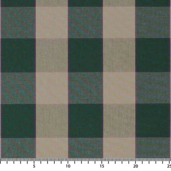 Textil-Stoff Dralon Karo "Beige / Grün" Nr. 33