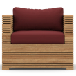 Soft deep seat outdoor back cushions