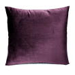 Samtkissen 40 x 40 cm Mit Ihnlett Aubergine