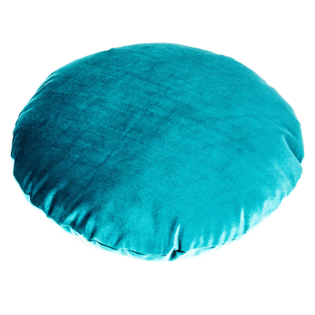 Round velvet pillow