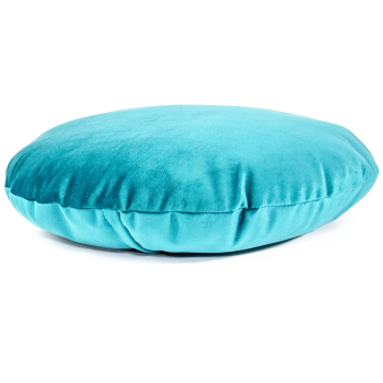 Round velvet pillow