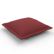 Outdoor chair cushion with Oxford hem