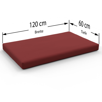 Pallet cushion inches 47 x 24" | 120 x 60 cm