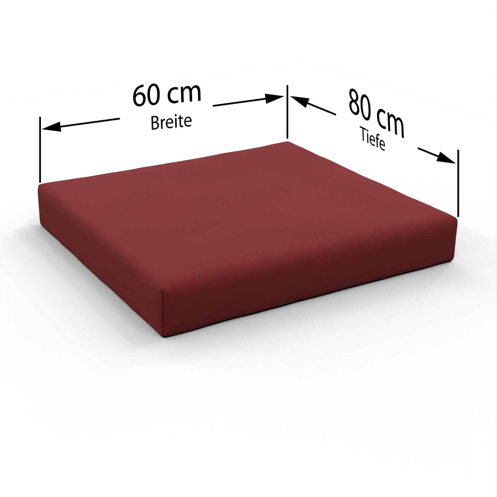 Halbes Palettenkissen 60x80x12 Cm – Wasserabweisende Sitzauflage Für Europaletten