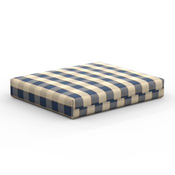 Deep seat outdoor cushions color blue plaid
