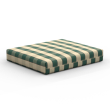 Deep seat outdoor cushions color green plaid