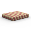 Deep seat outdoor cushions color red plaid