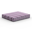 Deep seat outdoor cushions color grey/red plaid
