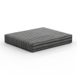 Deep seat outdoor cushions color zebra grey striped