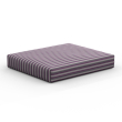 Outdoor chair cushion color tricolor purple striped