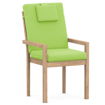 High-Back chair cushions apple green uni