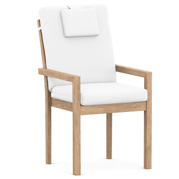 High-Back chair cushions white uni