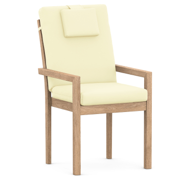 High-Back chair cushions natural (cream white) uni