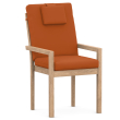 High-Back chair cushions terracotta uni