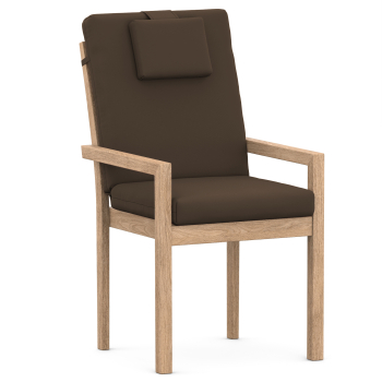High-Back chair cushions brown uni
