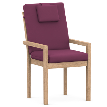 High-Back chair cushions dark purple uni