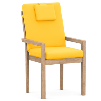 High-Back chair cushions sun yellow uni