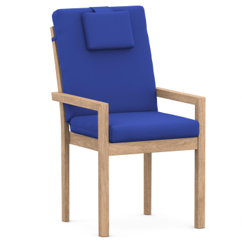 High-Back chair cushions royale blue uni