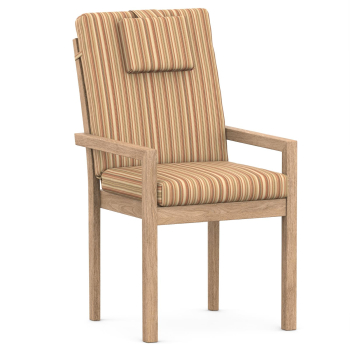 High-Back chair cushions sahara striped