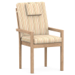 High-Back chair cushions sand strip striped