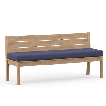 Bench cushion dark blue uni