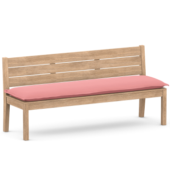 Bench cushion Oxford hem old pink uni