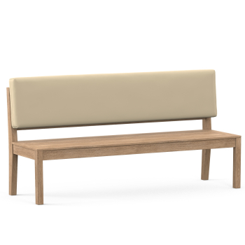 Bench cushions - custom back cushions beige uni