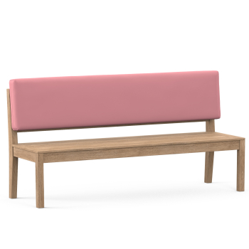 Bench cushions - custom back cushions old pink uni
