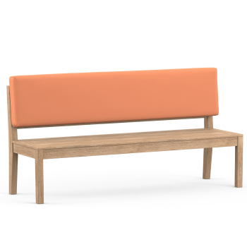 Bench cushions - custom back cushions taupe uni