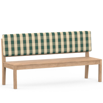 Bench cushions - custom back cushions sand strip striped