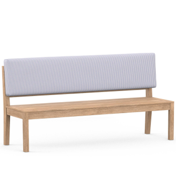Bench cushions - custom back cushions grey/beige plaid