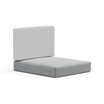Mottled deep seat outdoor back cushions light grey