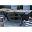Patio dining table teak extendable Montana 160/210 x 100 cm