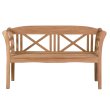 Teak bench 130 cm in country house style