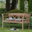 Teak bench 130 cm in country house style