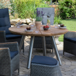 outdoor teak round dining table Ø 130 cm