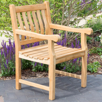 Teak outdoor dining chairs