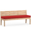 Bench cushion seat Agora Plains Logo Red
