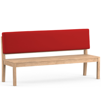 Bench Back Cushion Agora Plains Logo Red