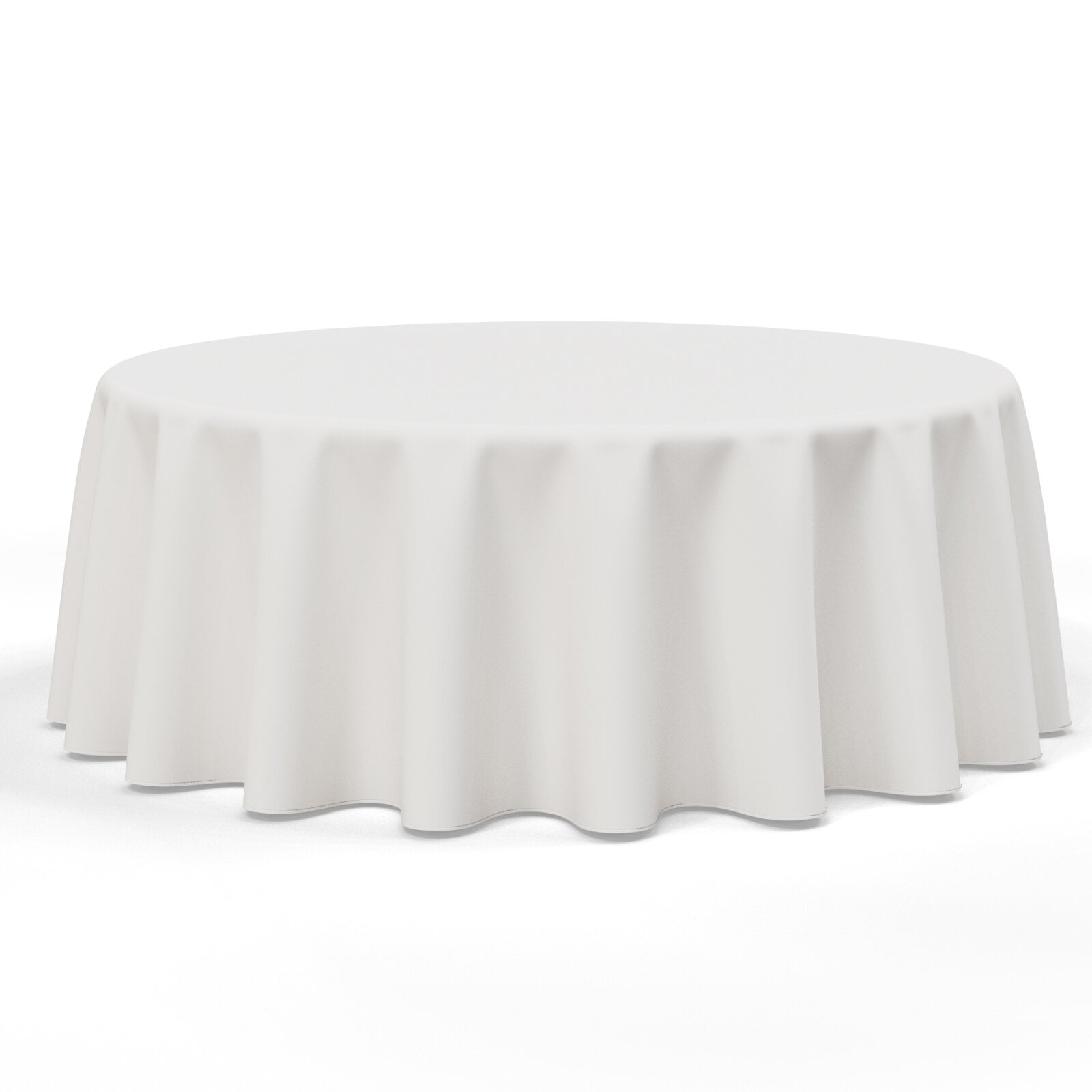 Tischdecke Outdoor Rund Extra-Groß Blanco