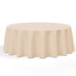 Round Outdoor Tablecloth extra large Marfil